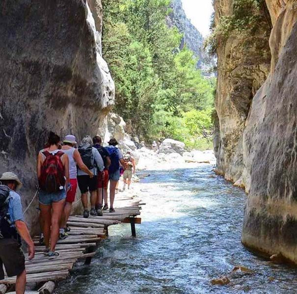 Hiking through Agia Irini Gorge near Sougia, Crete